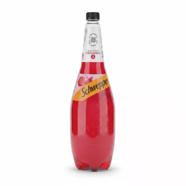Bottle of Schweppes Sparkling Pomegranate drink
