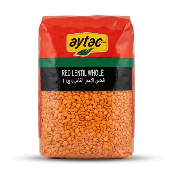Enhanced Aytac Red Lentil Whole 1kg front view with price