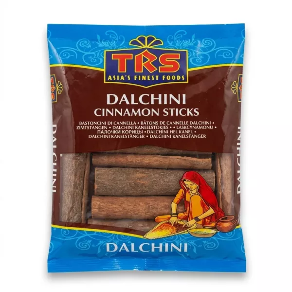 Enhanced Front of TRS Dalchini Cinnamon Sticks packet