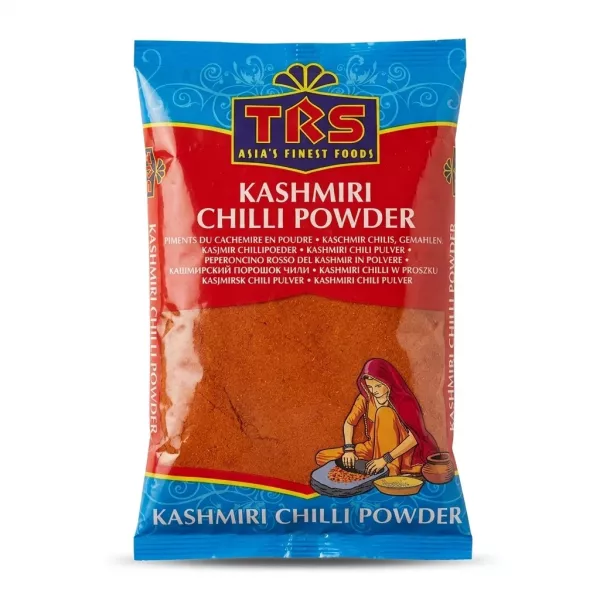 Front view of TRS Kashmiri Chilli Powder 400g pack