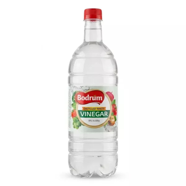Front of Bodrum Distilled White Vinegar 1L bottle