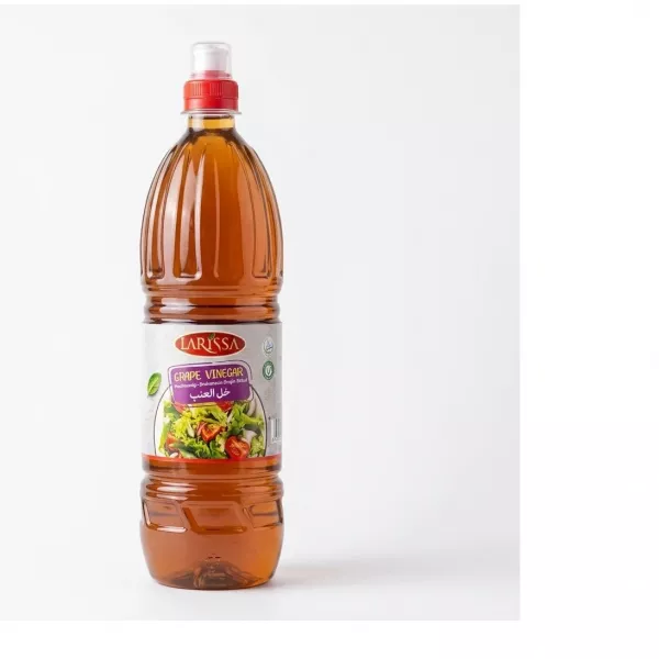 Larissa Grape Vinegar 1000ml bottle front label with price sticker