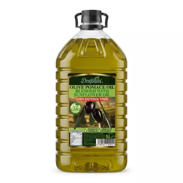 Dospani Olive Pomace Oil blended with sunflower oil 5L front label