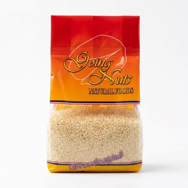 Front of Going Nuts Raw Sesame Seeds 400g pack