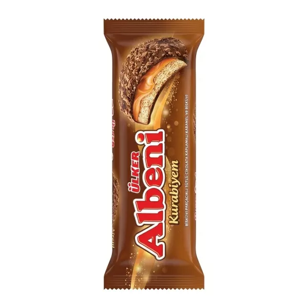 Ulker Albeni Kurabiyem Biscuits front packaging in hand