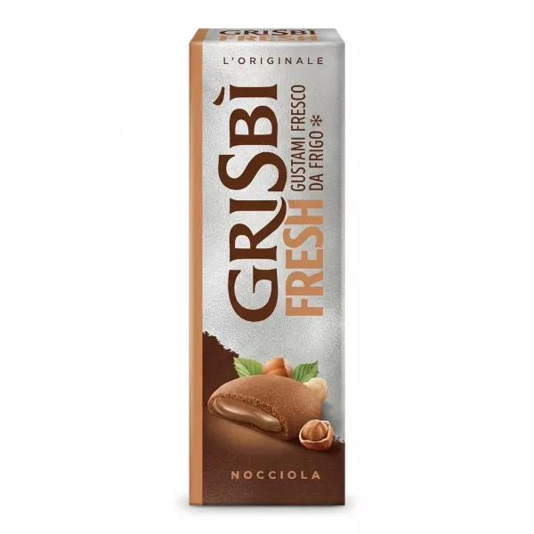 Alternate front view of Grisbi Fresh Hazelnut Biscuits Nocciola box