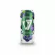 Can of Halalo V7 Blueberry Vitamin Sparkling Drink held in hand