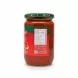 Back view of Durra tomato paste jar with nutrition facts and production info