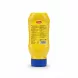 Durra Mustard Sauce yellow squeeze bottle back view with ingredients and nutrition label