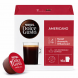 Nescafé Dolce Gusto Americano coffee pods and box with branding and intensity 4 label