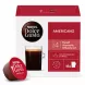 Nescafé Dolce Gusto Americano coffee pods and box with branding and intensity 4 label