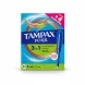 Tampax Pearl Super Tampons packaging front showing product benefits