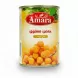 Can of Amara boiled chickpeas showing front label