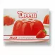 Dreem strawberry jelly box featuring a red jelly on a white plate with fresh strawberry illustration