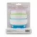 Back view of the Munchkin Stay Put suction bowls packaging details and barcode