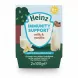 Heinz Immunity Support milk and vanilla 2 pack pots in hand showing front packaging