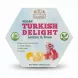 Rochefleur Vegan Turkish Delight Lemon & Rose hexagonal box front