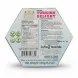 Rochefleur Vegan Turkish Delight Lemon & Rose hexagonal box back with ingredients and nutrition facts
