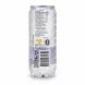 Can of Lazez Blueberry Flavoured Sparkling Drink nutrition label and barcode