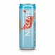 Nescafe instant coffee drink in light blue on a white background