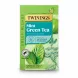 Twinings Mint Green Tea box front with green leaves illustration