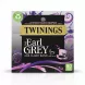 Twinings Earl Grey tea box front showing classic blend with purple swirls