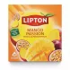 Lipton Mango Passion tea box front with mango and passionfruit images