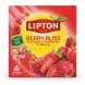 Lipton Berry Bliss Herbal Tea box front with strawberries and raspberries