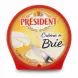 Président Crème de Brie cream cheese in a red-lidded tub