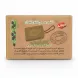 Back of Al Wazeer soap box showing product description and natural quality seal