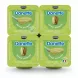 Four-pack of Danette pistachio cream dessert cups with green lids
