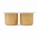 Side view of Andros Pomme Nature apple dessert double portion cups