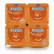 Danette caramel dessert four-pack top view