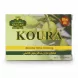 Saifan Koura natural olive oil soap packaging front with green olives image
