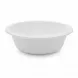 ExtraValue branded white plastic large bowl with decorative edge on display