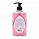 Knights Castle Garden Rose luxury hand soap bottle back view showing ingredients and barcode