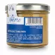 Close-up of Più Amore Spicy Artichoke Tuna Pate jar label