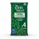 Pack of four John West Tuna Chunks cans in green packaging
