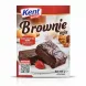 Kent Boringer Brownie Mix box front with picture of chocolate brownies and strawberry