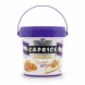 Caprice liquid caramel toffee in a purple-handled tub
