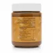 Back view of Meletiadis peanut butter and praline jar showing nutritional facts
