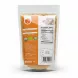 Back packaging of Naturi Fresh organic coconut sugar showing ingredients and nutritional facts