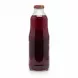 Glass bottle of Twist grape nectar drink back view with label