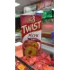 Side view of Twist Peach Nectar carton with French label
