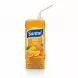 Santal ACE juice carton back with attached white straw