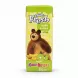 Fresh kiwi banana nectar juice pack with animated bear character on front