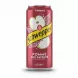 Schweppes apple flavoured soft drink can held in hand