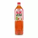 1.5 litre bottle of OKF Farmer's Aloe Vera Lite Pomegranate drink held upright
