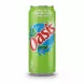Oasis soft drink can with apple pear flavour on a white background