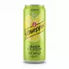 Schweppes Lemon Sparkling Drink can on a white background